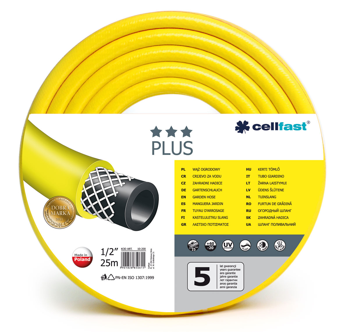 Cellfast Wąż ogrodowy Plus 1/2" 25m (10-200)