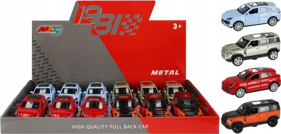 Mega Creative AUTO OSOB/TEREN MET P/B 11CM MIX4 MC 12/144/288