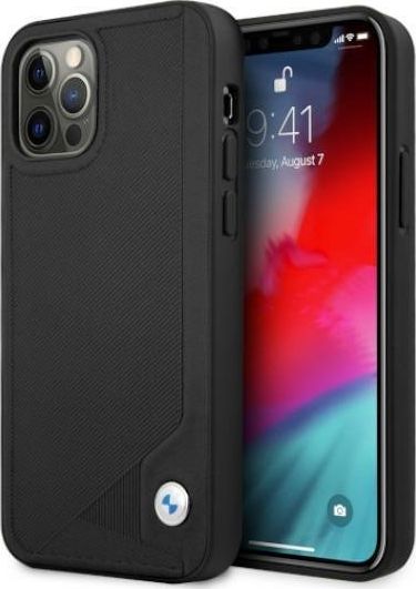 BMW Etui Bmw Bmhcp12Lrcdpk Iphone 12 Pro Max 6,7" Czarny/Black Hardcase Leather Deboss