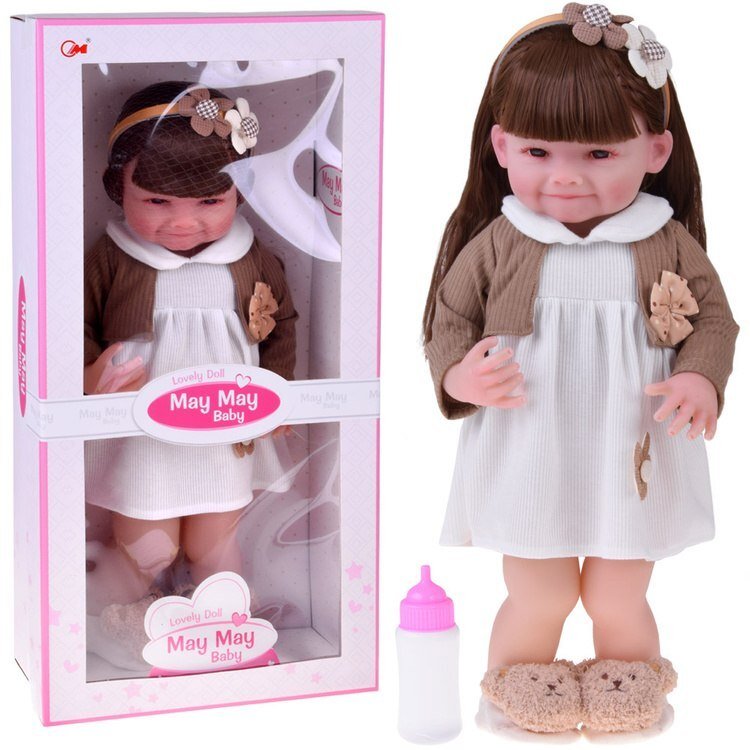 Jokomisiada Duża Lalka dziewczynka 55 cm - charming appearance and playful smile ZA5830