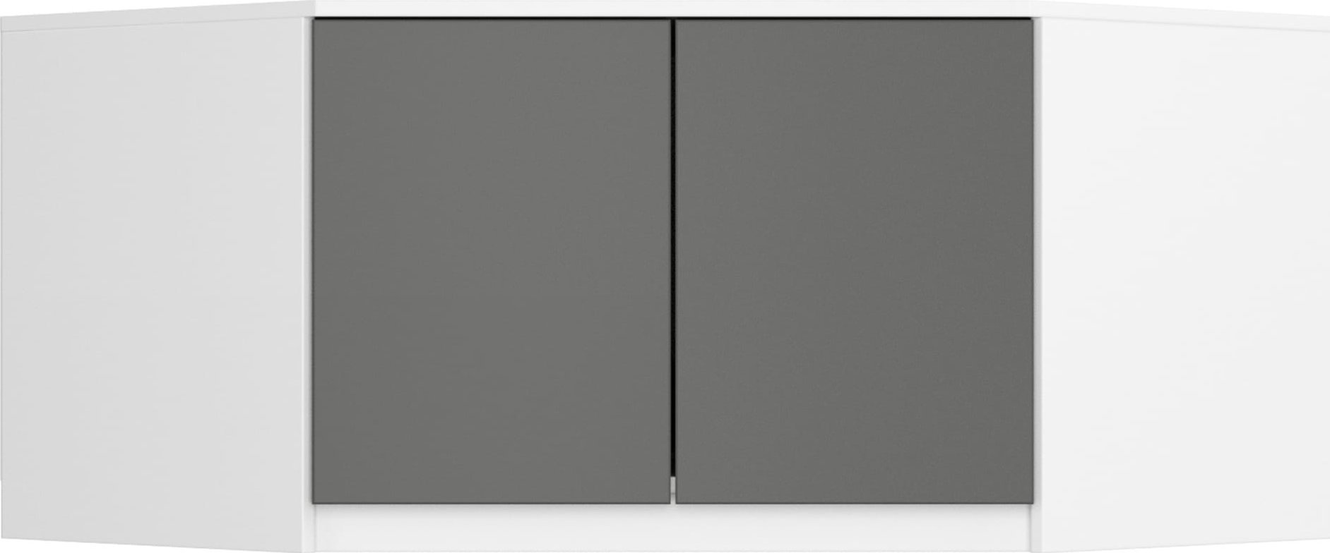 Fabryka Mebli Akord NADSTAWKA DO SZAFY S100 BIAŁA / SZARA