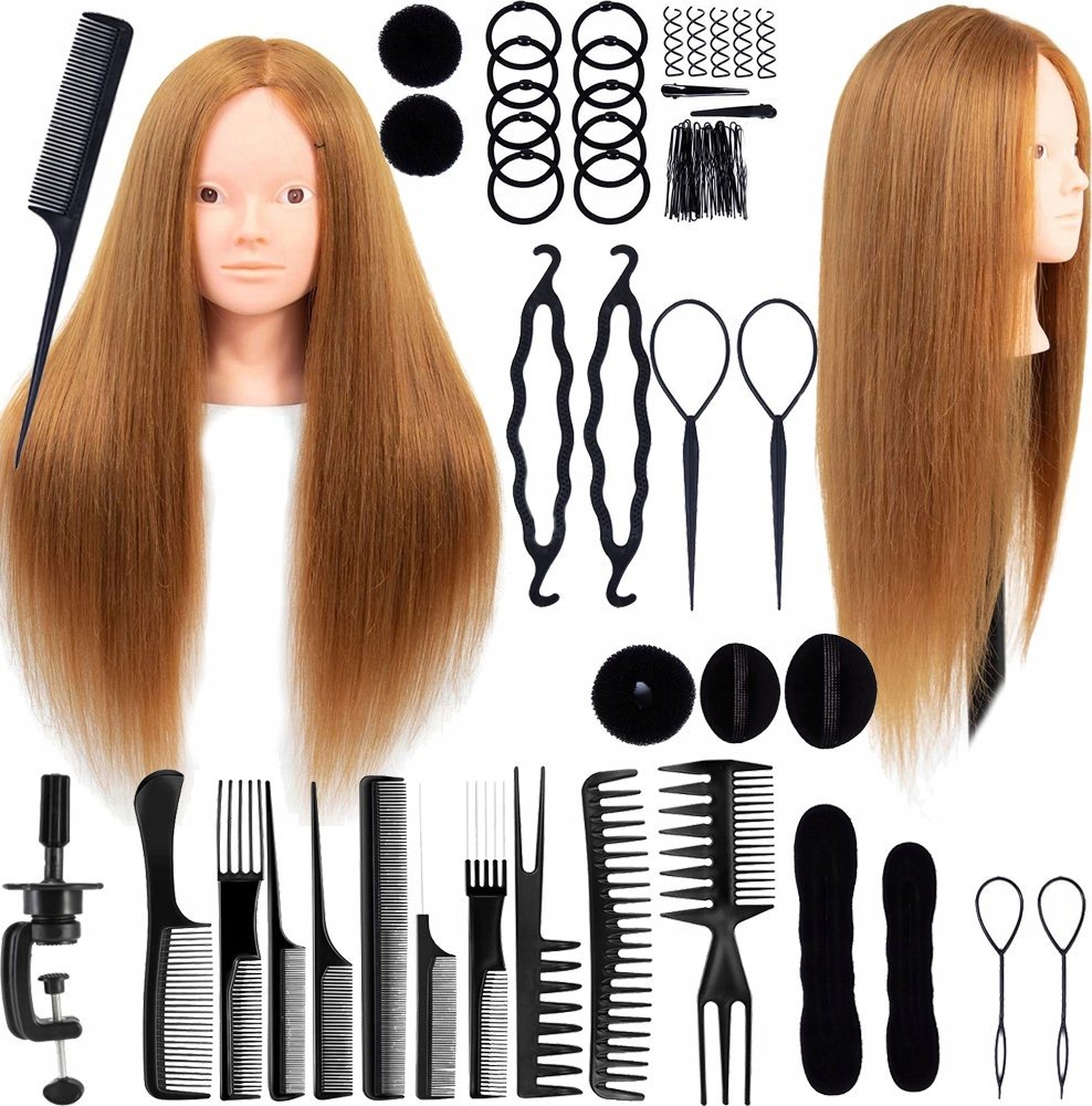 Korbi GŁÓWKA GŁOWA FRYZJERSKA CZESANIA ZESTAW BLOND 5