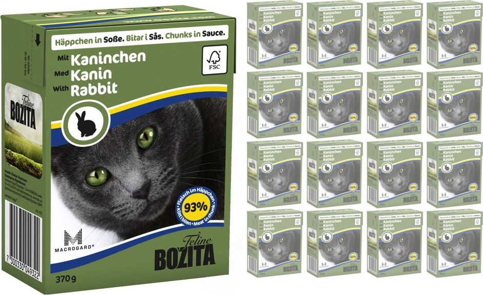 Bozita BOZITA Cat Królik W Sosie 16 x 370g