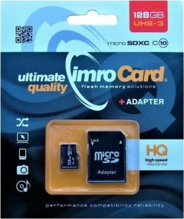 Karta Imro MicroSDXC 128 GB Class 10 UHS-I/U3 (2_408394)