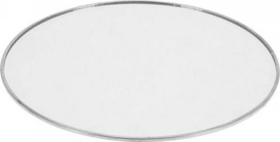 Dekoracja domu Podstawka okrągła srebrna 25 cm