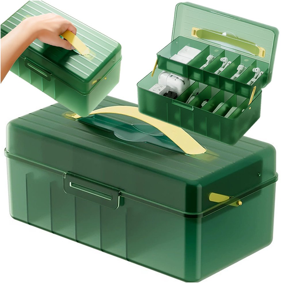 Organizer na kable i ładowarki elektronikę skrzynka narzędziowa wędkarska