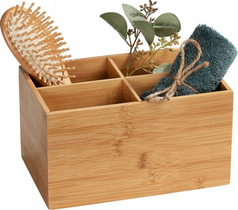 Wenko Organizer łazienkowy TERRA z 4 przegródkami, bambus, WENKO