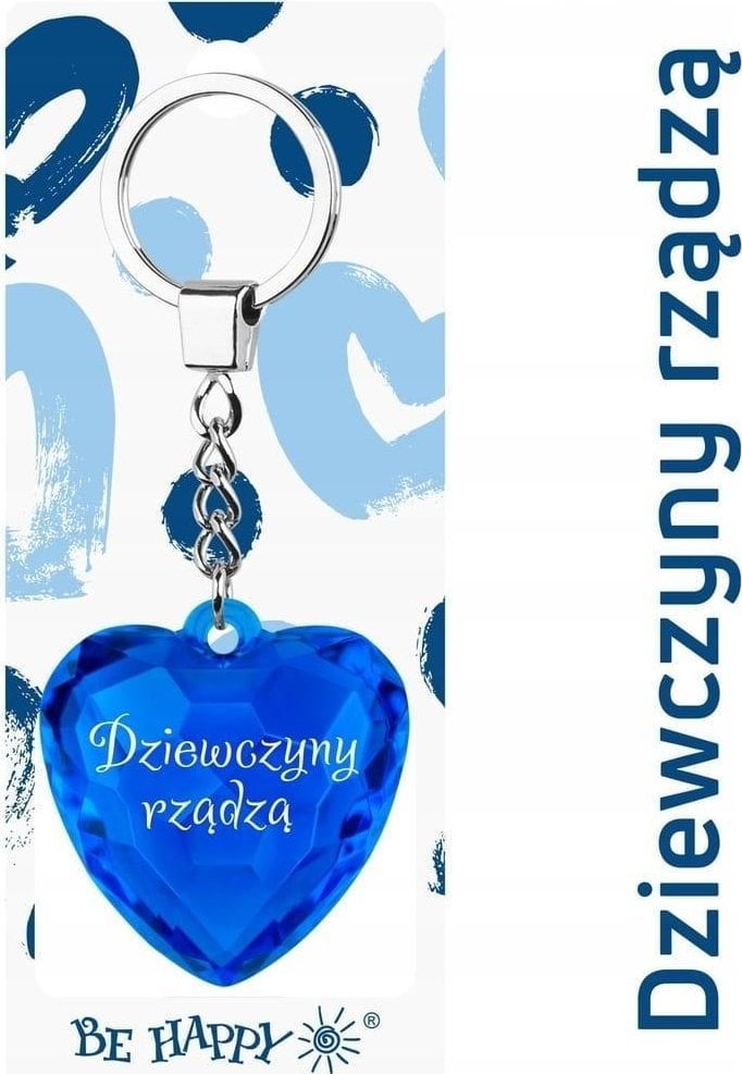 Breloczek Be Happy Brelok serce Dziewczyny rządzą