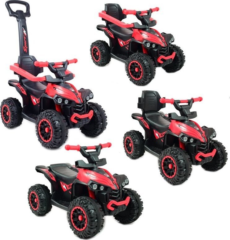Import SUPER-TOYS QUAD NA AKUMULATOR, JEŹDZIK, ODPYCHACZ, PCHACZ - POJAZD WIELOFUNKCYJNY /921A