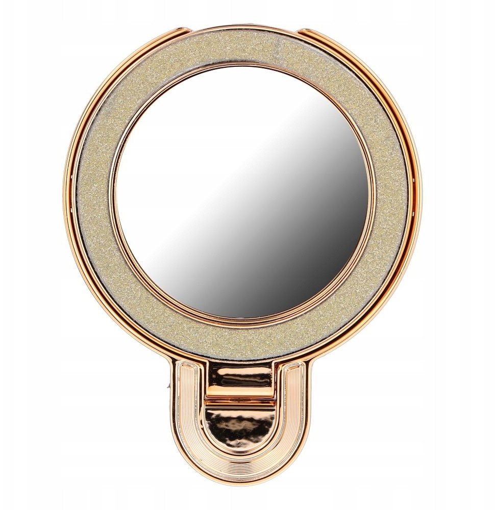 Stojak na telefon CIRCLE MIRROR - naklejany - złoty