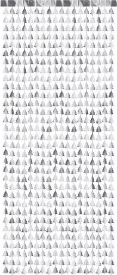 Kurtyna Choinka srebrna 100x245cm