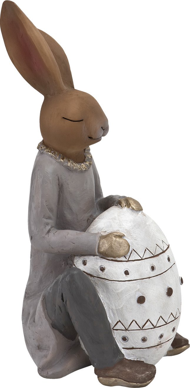 Figurka Królik przy jajku 42 cm chłopiec
