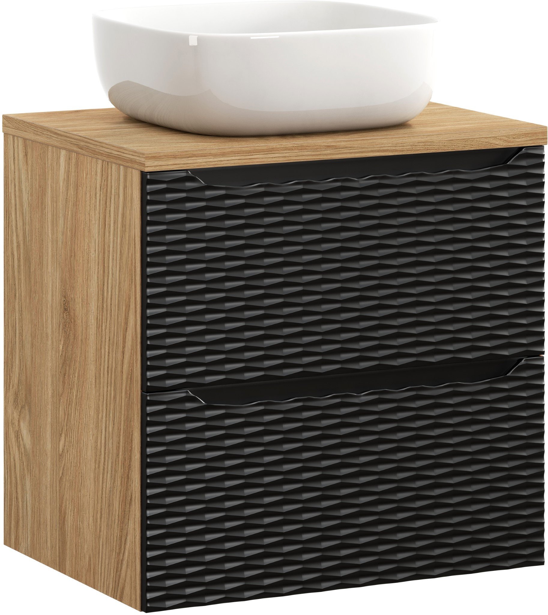 Zestaw meblowy 60cm z blatem i umywalką nablatową Smile