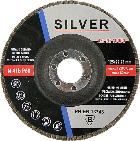 Silver ściernica listkowa 125mm P60 (10053)