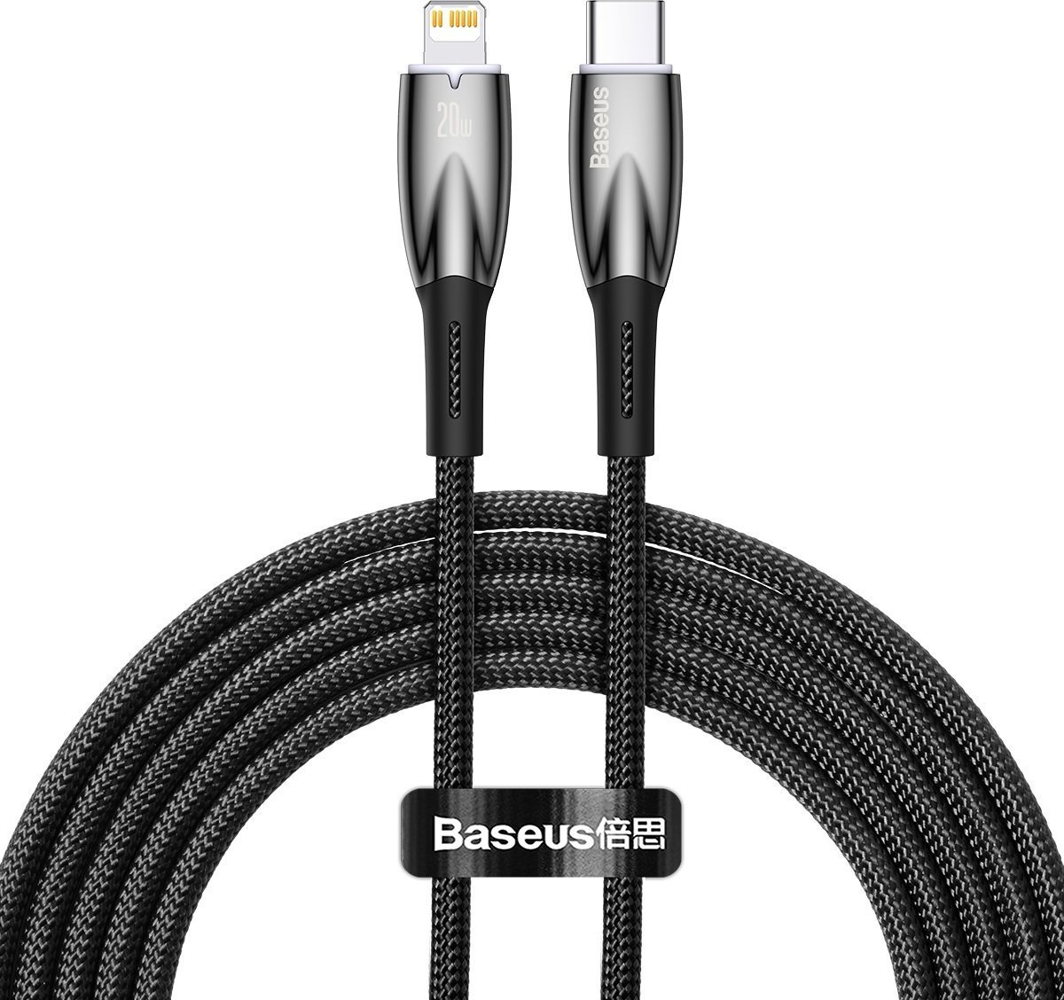 Kabel USB Baseus USB-C - Lightning 2 m Czarny (CADH000101)