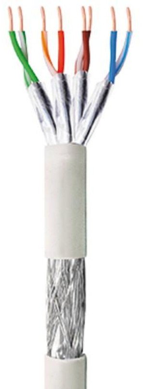 Techly Kabel instalacyjny TechlyPro skrętka Cat6 S/FTP drut, CCA, 305m szary