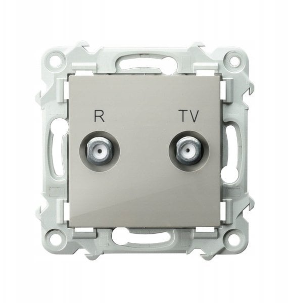 SZAFIR Gniazdo RTV zakończeniowe 10-dB kaszmirowy beż GPA-10ZPZ/m/83