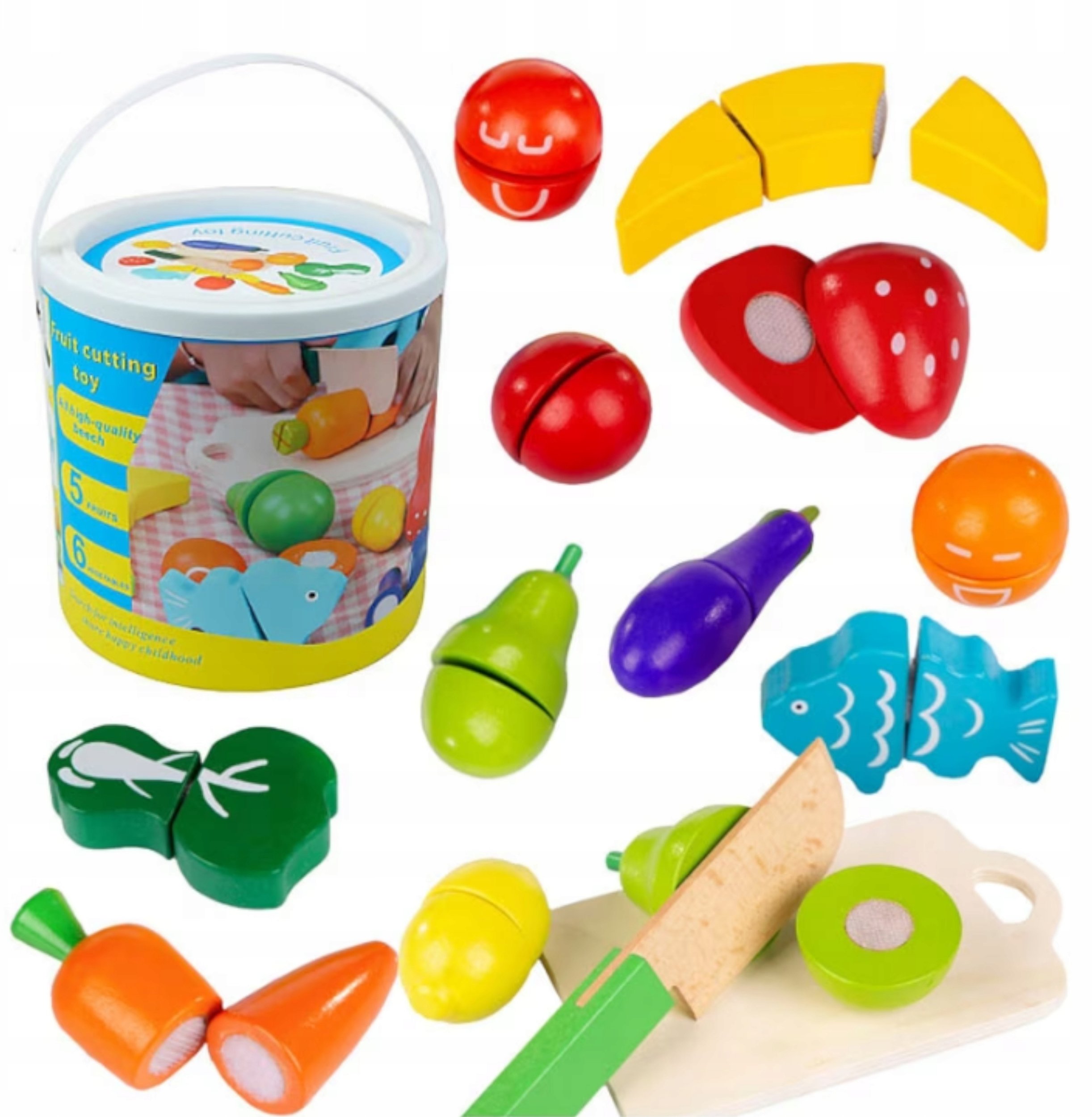 Drewniane owoce i warzywa do krojenia na rzepy YZL-A806