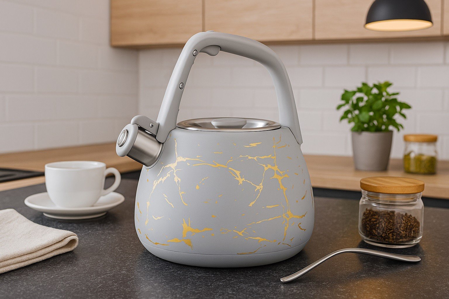 Czajnik tradycyjny 2,3 L Tower Marble szary