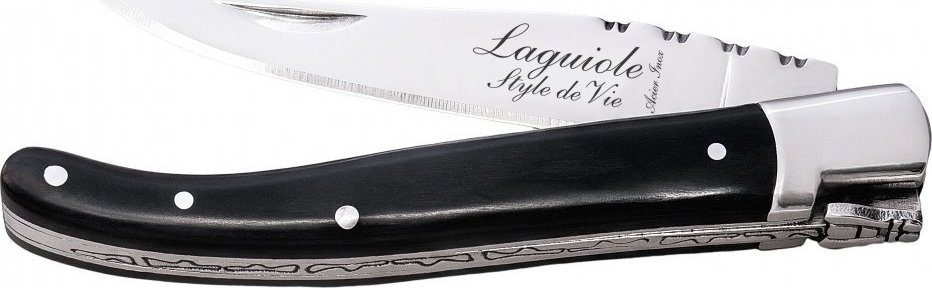 Laguiole Nóż kieszonkowy Laguiole Luxury Line Black 9 cm