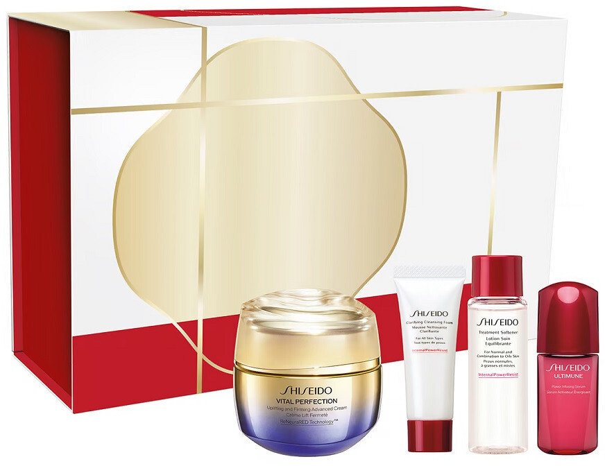 Shiseido Lifting and Firming Ritual zestaw krem przeciwstarzeniowy 50ml + pianka oczyszczająca 15ml + lotion do twarzy 30ml +