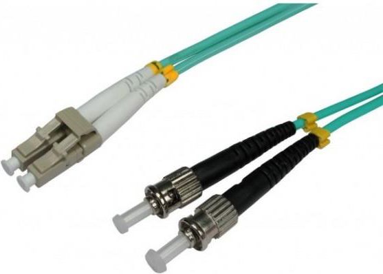 Intellinet Network Solutions Światłowód krosowy ST-LC duplex 1m 50/125 OM3 (305809)