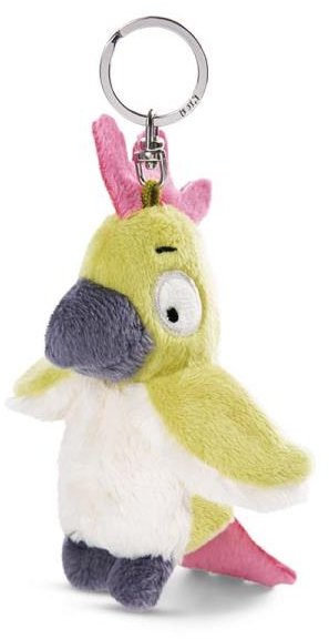 NICI 48951 Brelok pluszowy na klucze papuga Kakadu Jaya 10cm GREEN