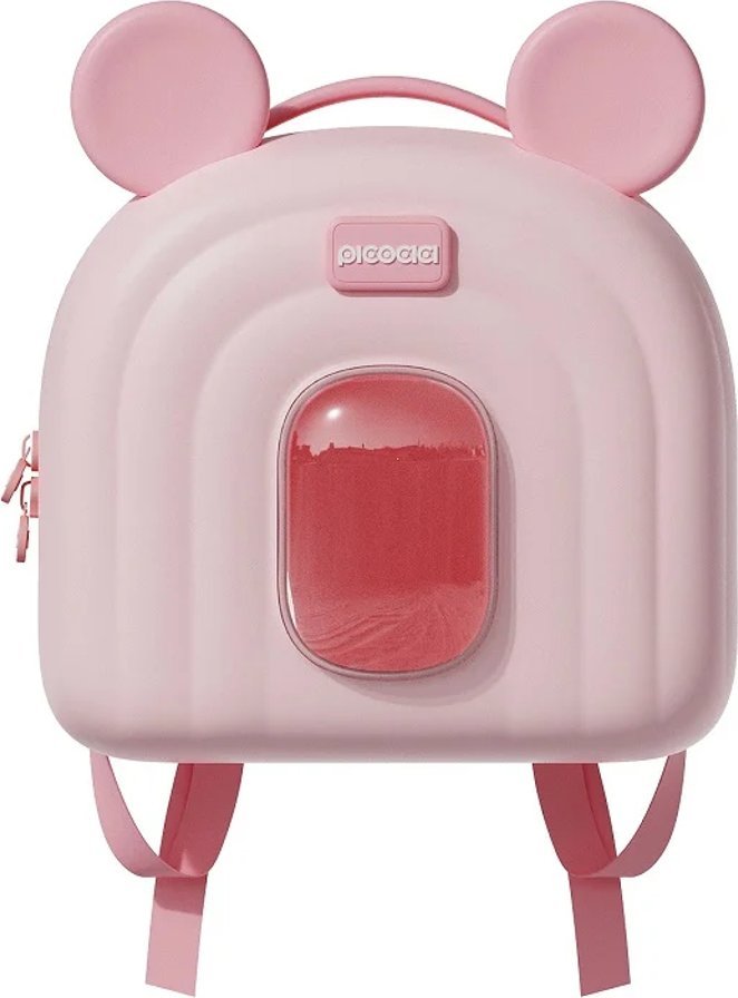 PICOCICI Mały plecak z uszkami k52 różowy