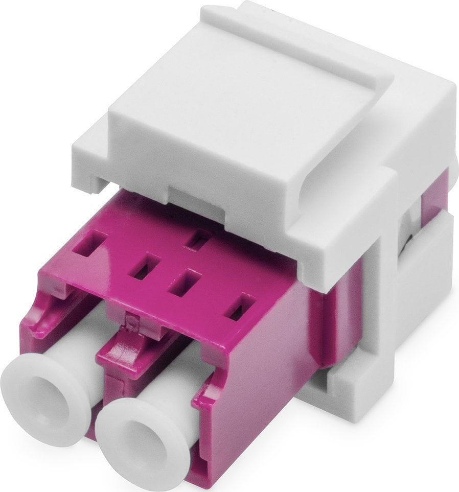 Digitus DIGITUS LWL Kupplung LC/LC Multimode-OM4 Dupl.Keystone-Modul