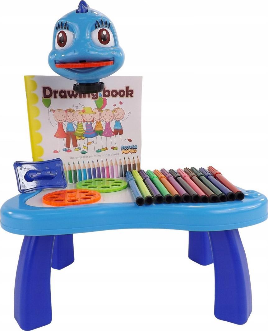 LUXMA PROJEKTOR DO RYSOWANIA NA NÓŻKACH SMOK MUZYKA 6886