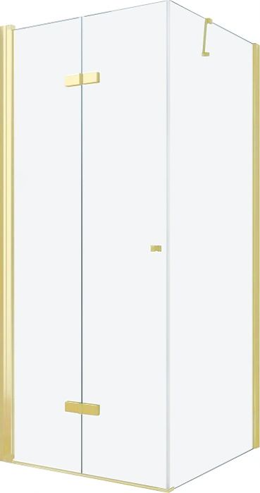 Mexen Mexen Lima kabina prysznicowa składana 80 x 70 cm, transparent, złoty - 856-080-070-50-00