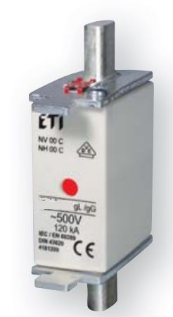 Eti-Polam Wkładka topikowa WT-00C/gG Kombi NH00C 125A gG 500V 125A K 004181215