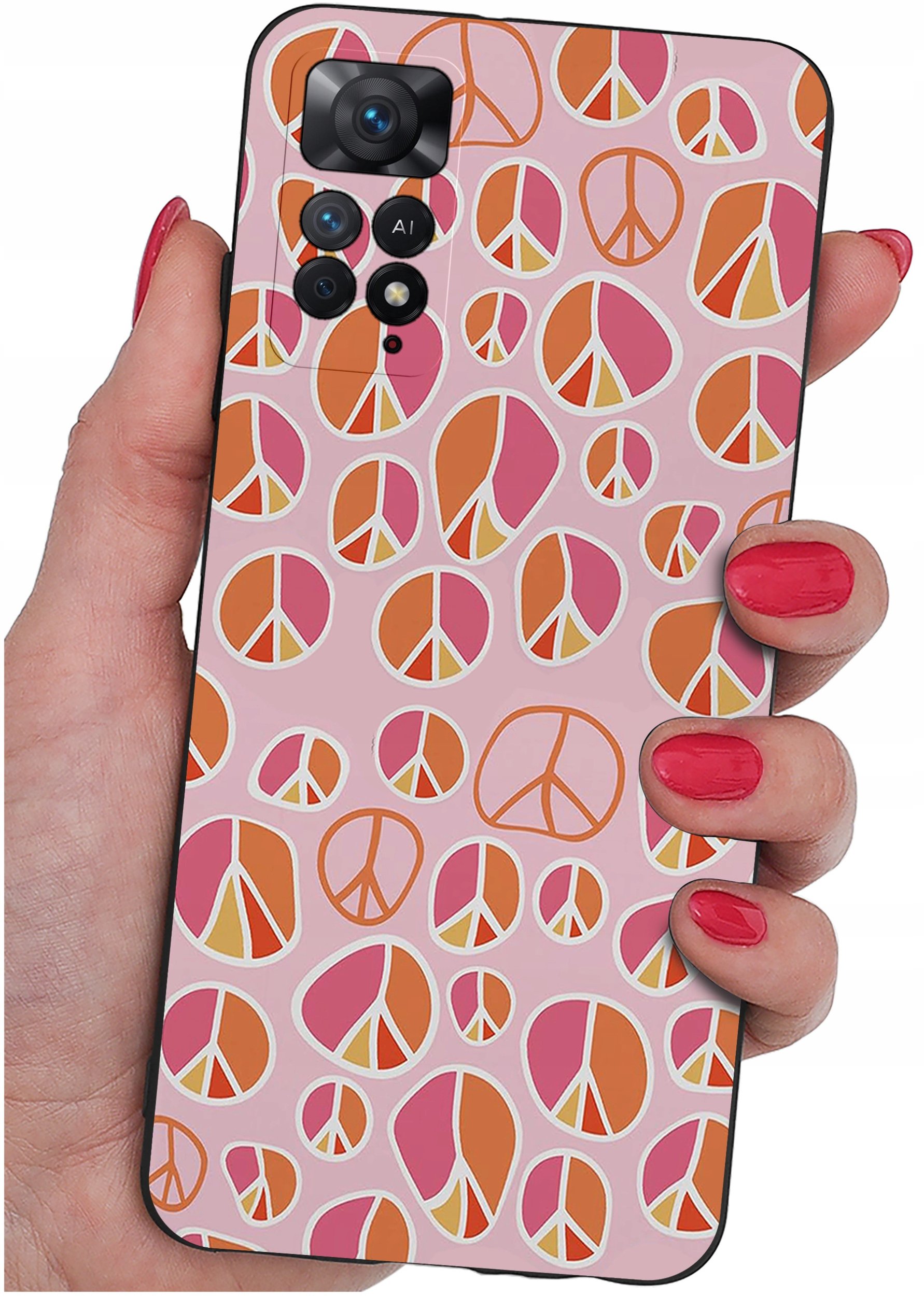 ETUI do Xiaomi Redmi Note 11 Pro | WZORY | SILIKONOWE MATT CASE + SZKŁO 9H