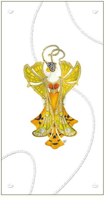 DA VINCI Karnet Wróżka DaVinci 12x23 cm + koperta (G06 29A 225)