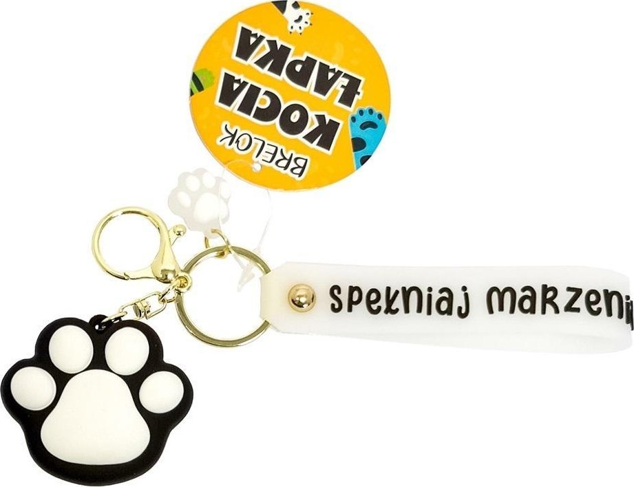 Brelok kocia łapka czarny