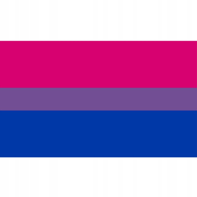 FLAGA TĘCZOWA LGBT DUŻA 90x150cm BISEKSUALNOŚĆ F7