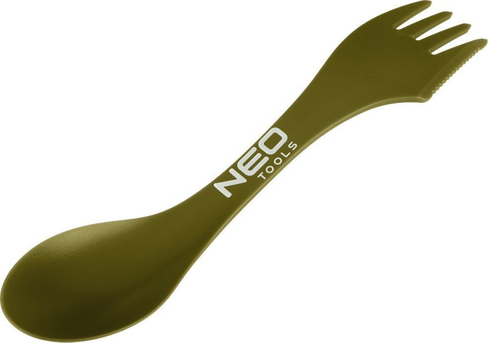 Neo SZTUĆCE TURYSTYCZNE 3w1 ABS niezbędnik SURVIVAL ŁYŻKA WIDELEC NÓŻ NEO TOOLS