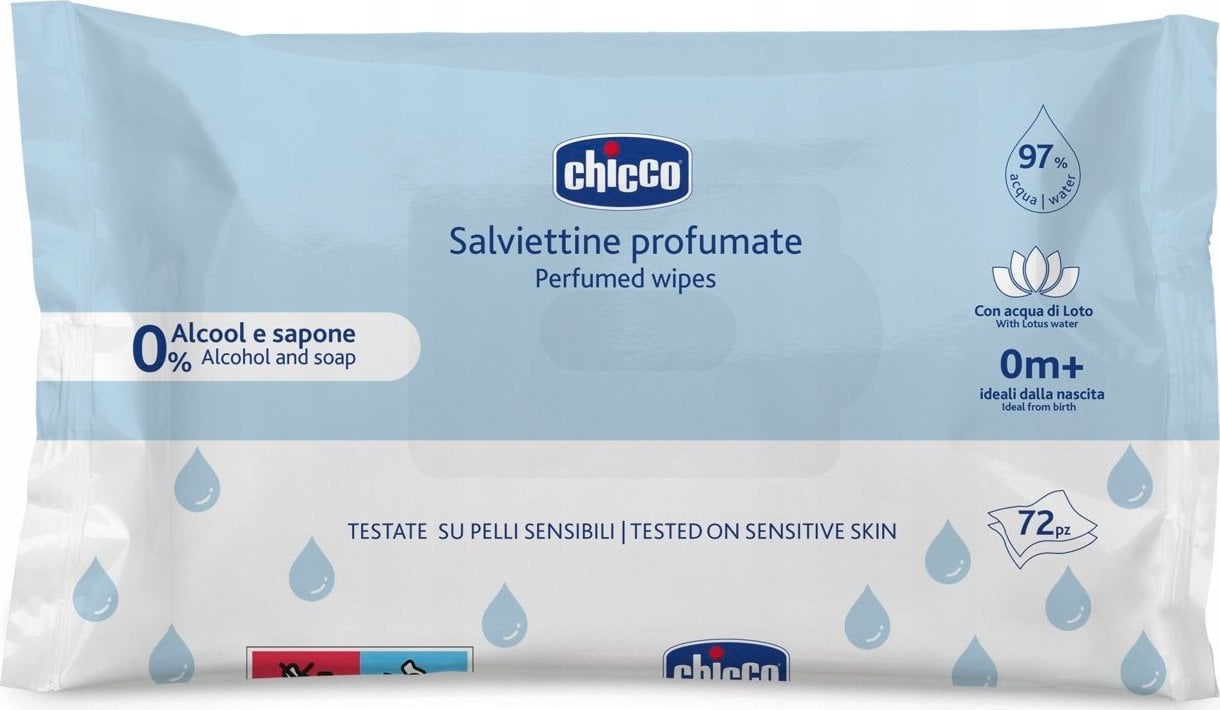 Chicco Chusteczki nawilżane Perfumed Wipes 72szt.