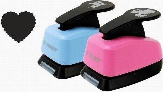 FANDY Dziurkacz ozdobny 25mm serce MIX