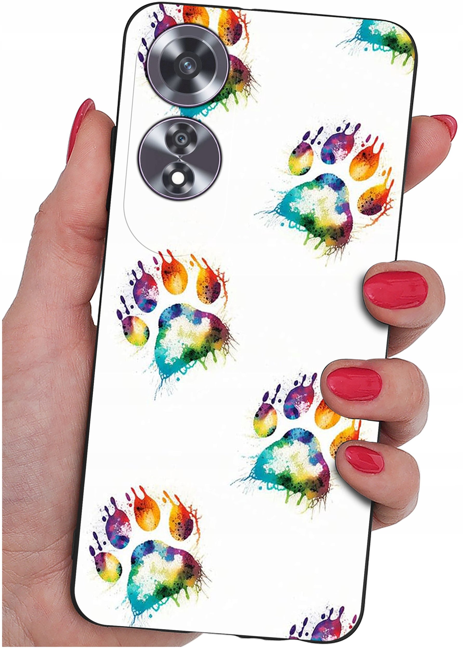 Etui do Oppo A60 4G WZORY |SILIKONOWE MATT CASE + SZKŁO 9H