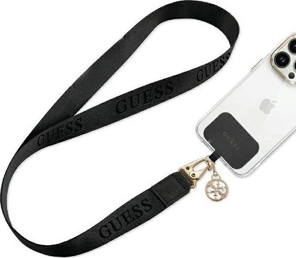 Guess Guess GUOUCPNLEH4K Universal CBDY Nylon Chain pasek czarny/black