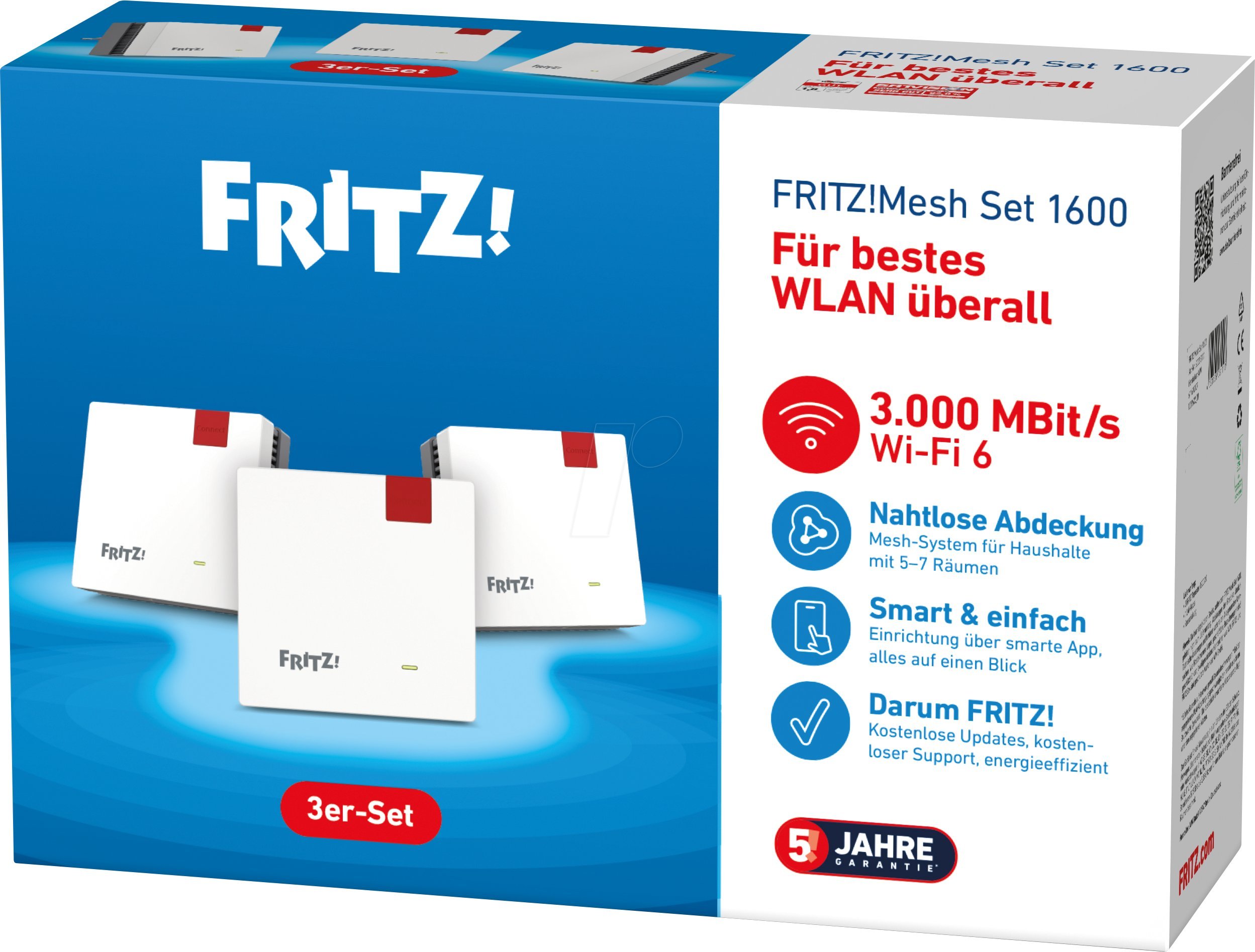 AVM FRITZ!Mesh Set 1600 3-pack