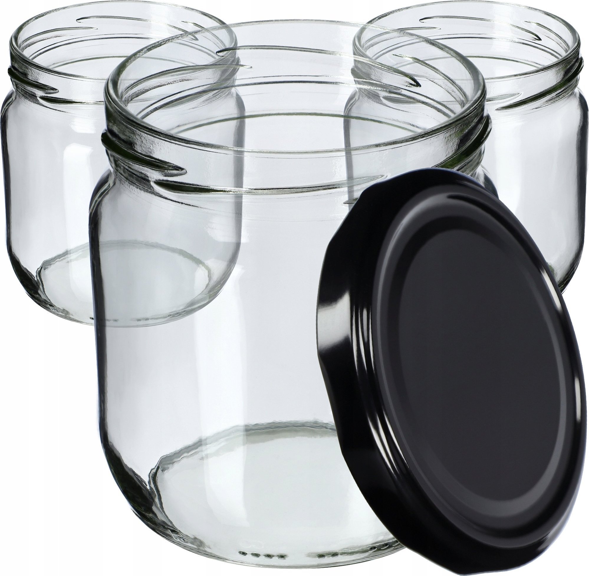 Kadax 6x Słoik 425ml Słoiki Na Przetwory Zakrętka fi82