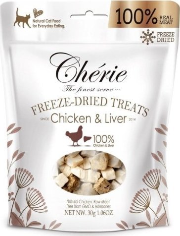 Cherie Cherie Liofilizowane kawałki mięsa WĄTROBA Z KURCZAKA 30g