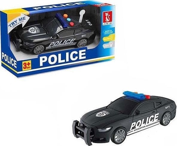 Auto policyjne światło i dźwięk 17cm