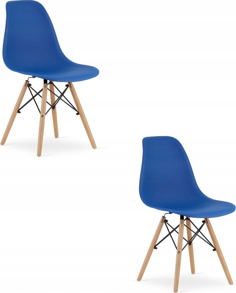 Leobert Krzesło OSAKA niebieskie / nogi naturalne x 2