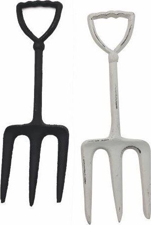 Tajemniczy ogród Dekoracja grabki metalowe