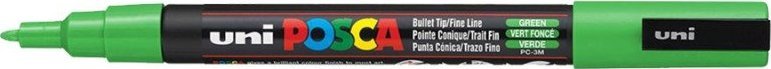 Uni MARKER PLAKATOWY UNI POSCA PC-3M ŚREDNI-ZIELONY