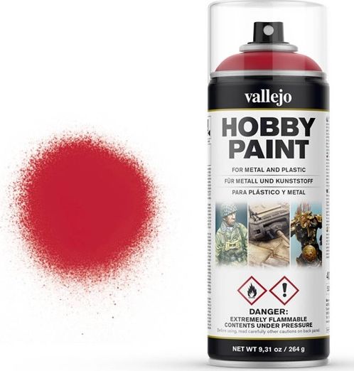 Vallejo Farba Modelarska Fantasy Color Bloody Red Vallejo Spray uniwersalny