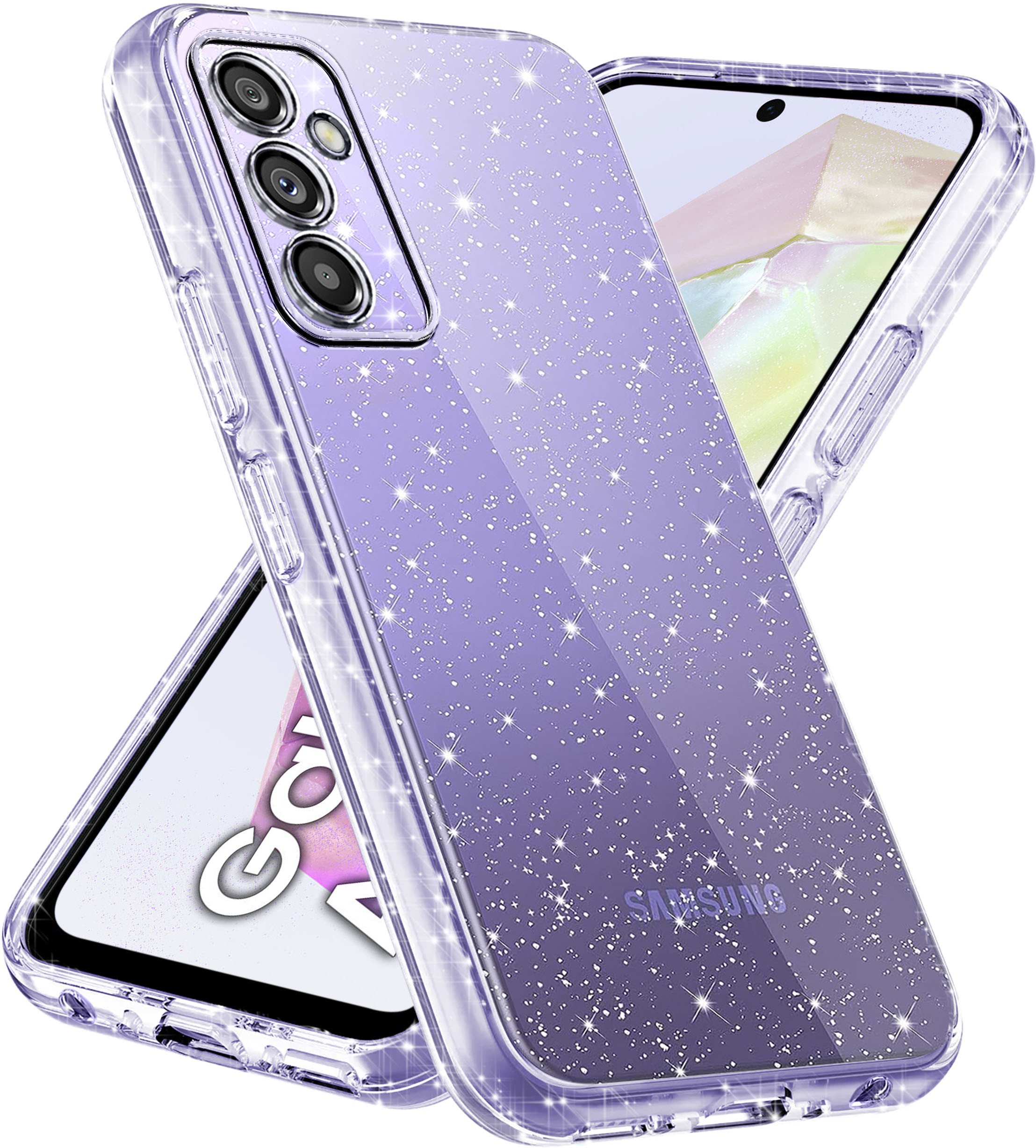 Etui do Samsung Galaxy A35 5G SILIKONOWE BROKATOWE CASE + SZKŁO OCHRONNE 9H